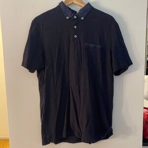 Good Man Brand Blue Polo Shirt Size L